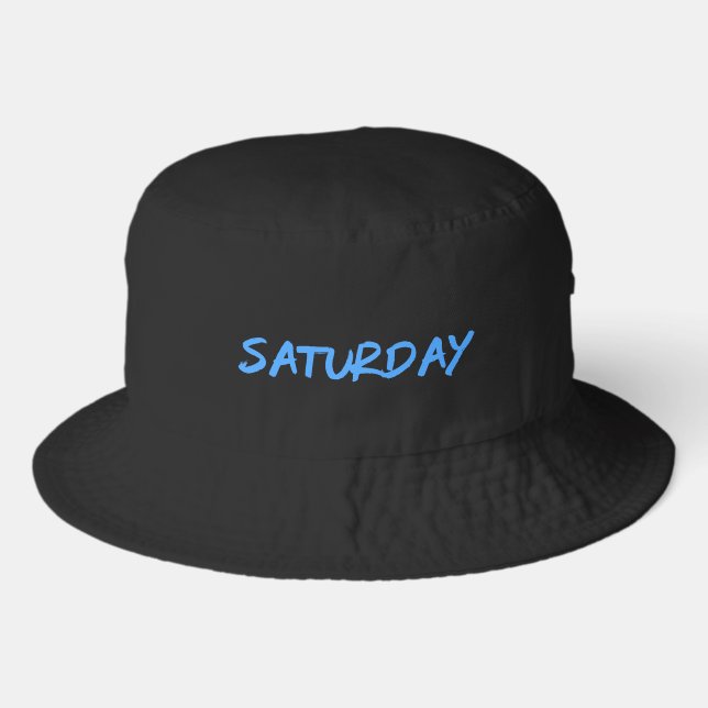 Lettering Design Saturday in Sky Blue Bucket Hat (Front)