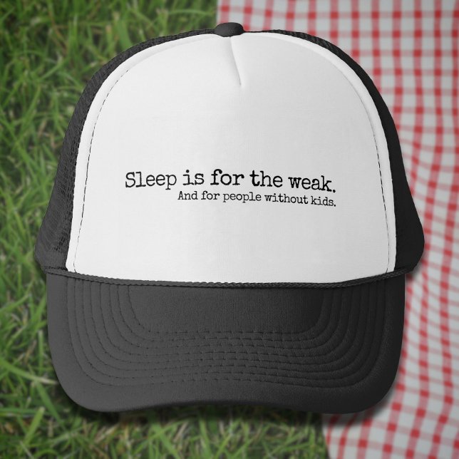 Lettering Design ‘Sleep is for the week’ Trucker Hat (Creator Uploaded)