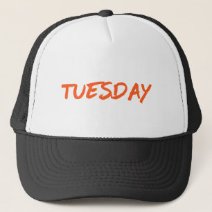 Lettering Design Tuesday in Orange Trucker Hat