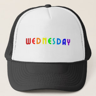 Lettering Design Wednesday in Rainbow Colors Trucker Hat