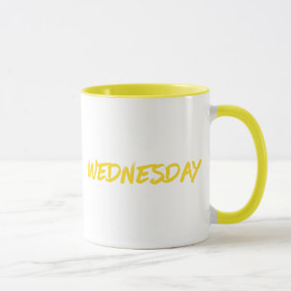 Lettering Design Wednesday in Yellow Mug