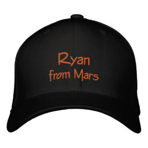 Lettering Ryan from Mars Embroidered Baseball Cap