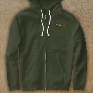 Lettering Salavan, your hometown Embroidered Hoodie