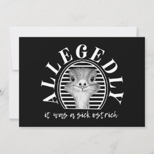 letterkenny allegedly ostrich card
