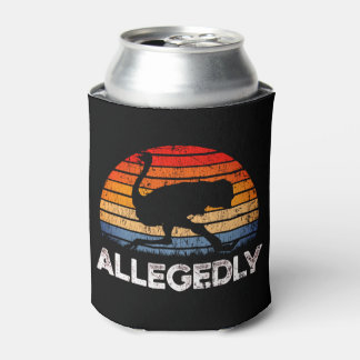 Letterkenny Allegedly Ostrich Vintage Retro Sunset Can Cooler