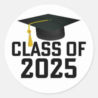 Letterman Class of 2025 Graduation Classic Round Sticker