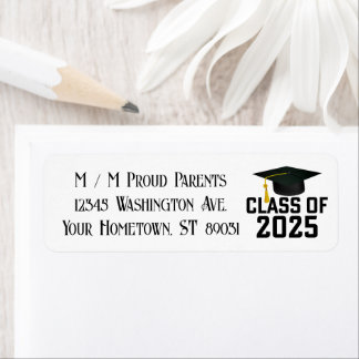 Letterman Class of 2025 Graduation Label