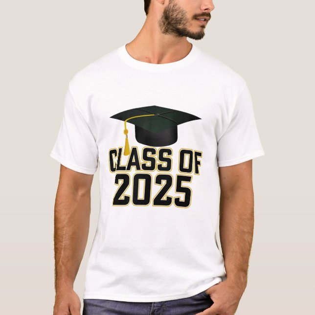 Letterman Class of 2025 Graduation T-Shirt (Front)