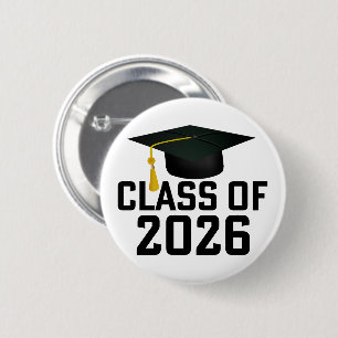 Letterman Class of 2026 Graduation Button