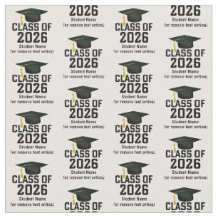 Letterman Class of 2026 Graduation Fabric