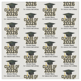 Letterman Class of 2026 Graduation Fabric