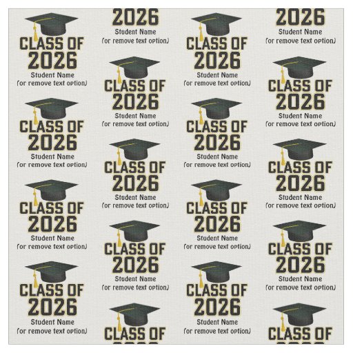 Letterman Class of 2026 Graduation Fabric