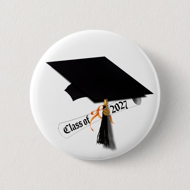 Letterman Class of 2027 Graduation Button (Front)
