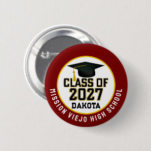 Letterman Class of 2027 Graduation Button