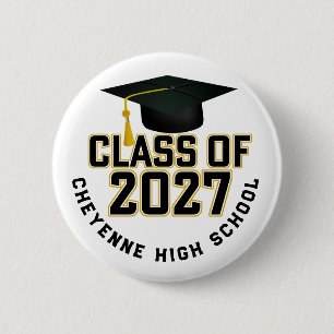 Letterman Class of 2027 Graduation Button