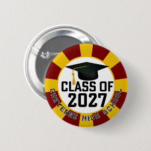 Letterman Class of 2027 Graduation Button
