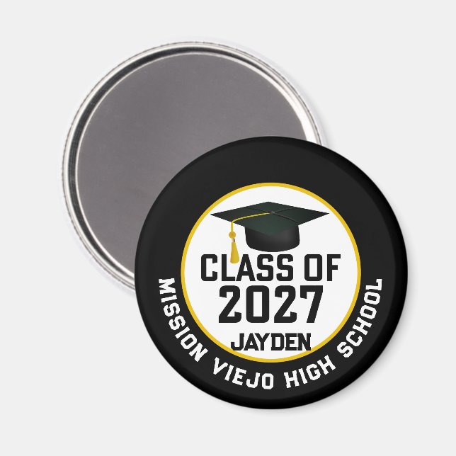 Letterman Class of 2027 Graduation Magnet (Front/Back)