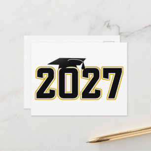 Letterman Class of 2027 Graduation Postcard