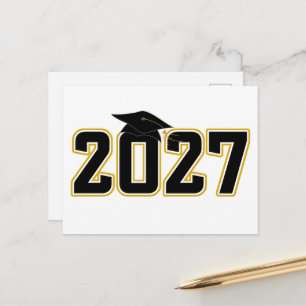 Letterman Class of 2027 Graduation Postcard