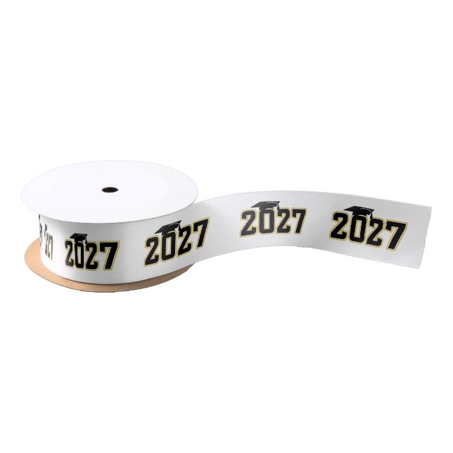 Letterman Class of 2027 Graduation Satin Ribbon (Spool)