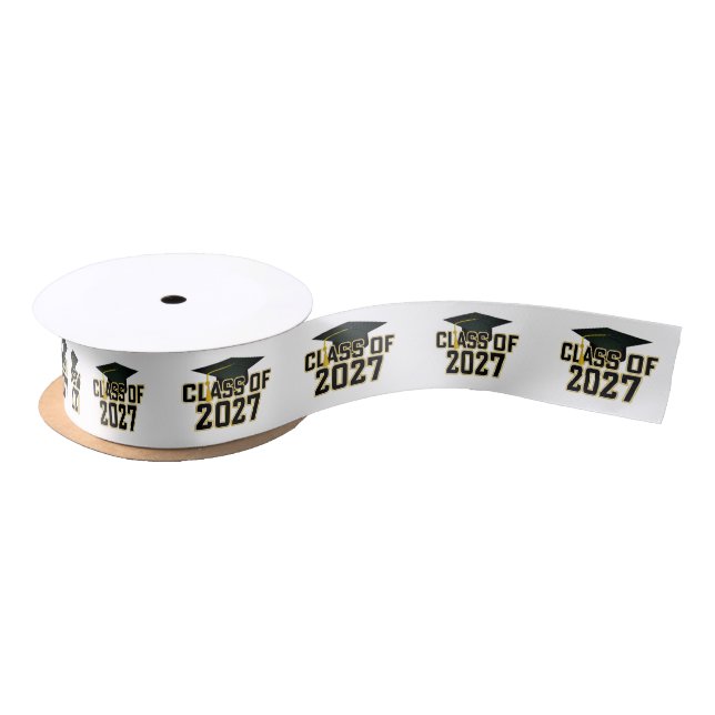 Letterman Class of 2027 Graduation Satin Ribbon (Spool)