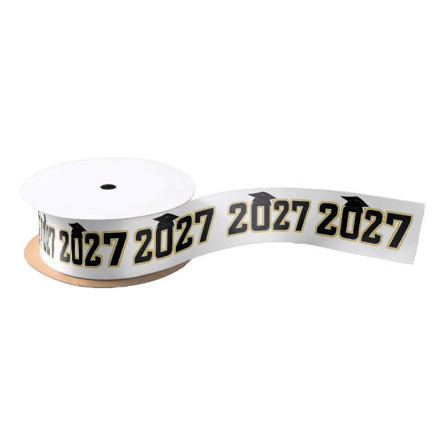 Letterman Class of 2027 Graduation Satin Ribbon (Spool)