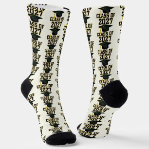 Letterman Class of 2027 Graduation Socks