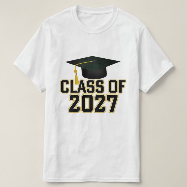 Letterman Class of 2027 Graduation T-Shirt (Design Front)