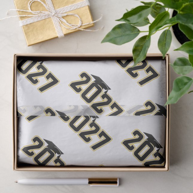 Letterman Class of 2027 Graduation Tissue Paper (Gift)