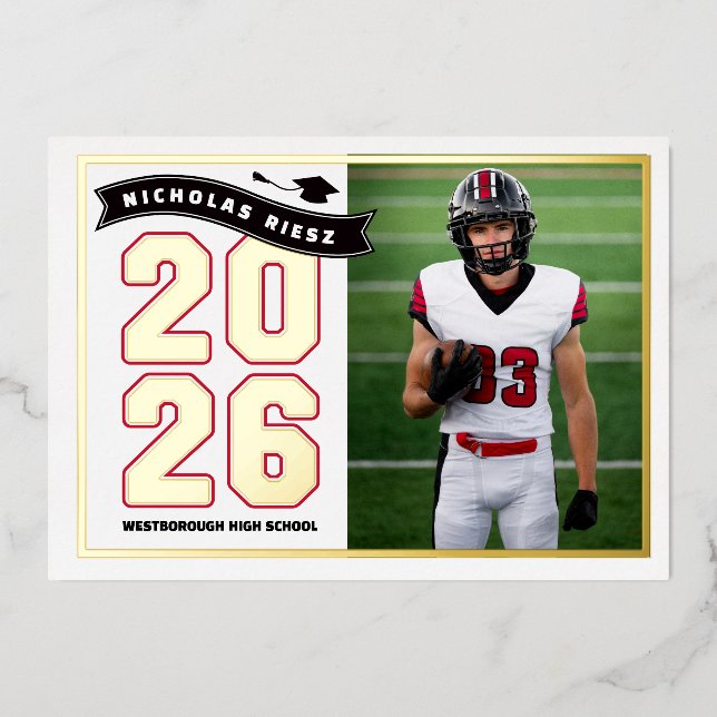 Letterman Graduation Announcement (Front)