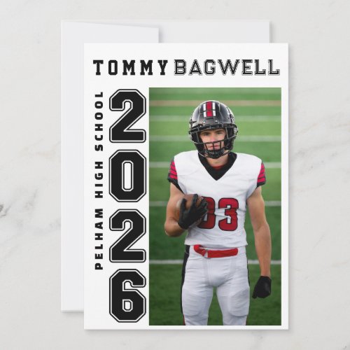 Letterman Graduation Announcement