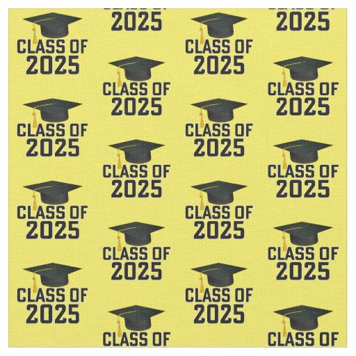 Letterman Style Class of 2025 Graduation Fabric