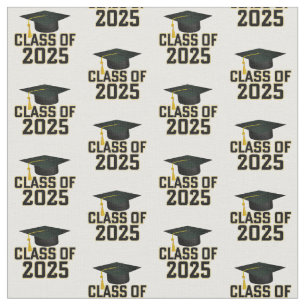 Letterman Style Class of 2025 Graduation Fabric