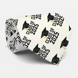 Letterman Style Class of 2025 Graduation Neck Tie