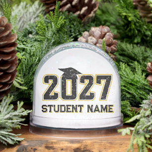 Lettermen Class of 2027 Graduation Snow Globe