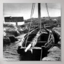 Lettermore Galway Ireland Old fishing boat Poster