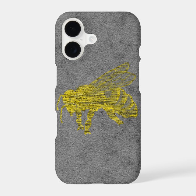 Letterpress Bee Case-Mate iPhone Case (Back)
