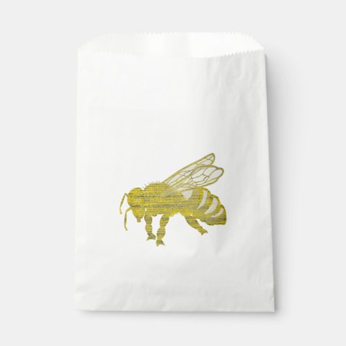 Letterpress Bee Favor Bag