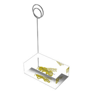 Letterpress Bee Place Card Holder