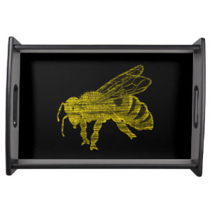 Letterpress Bee Serving Tray