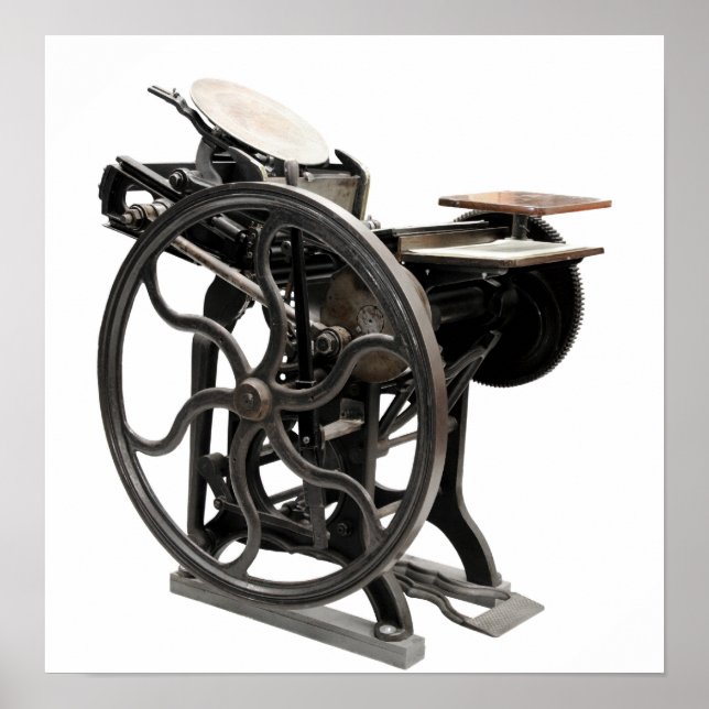 letterpress machine poster (Front)