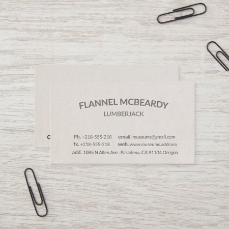 Letterpress Modern Professional Business Card
