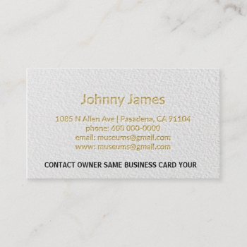 Letterpress Professional Modern Business Card by Business_Card_Art at Zazzle