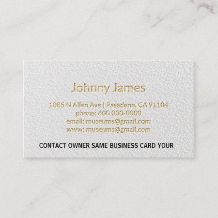 Letterpress Professional Modern Business Card