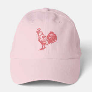 Letterpress Style Red Rooster Performance Cap