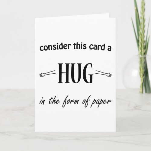 Letterpress Sympathy and Encouragement _ Paper Hug Card