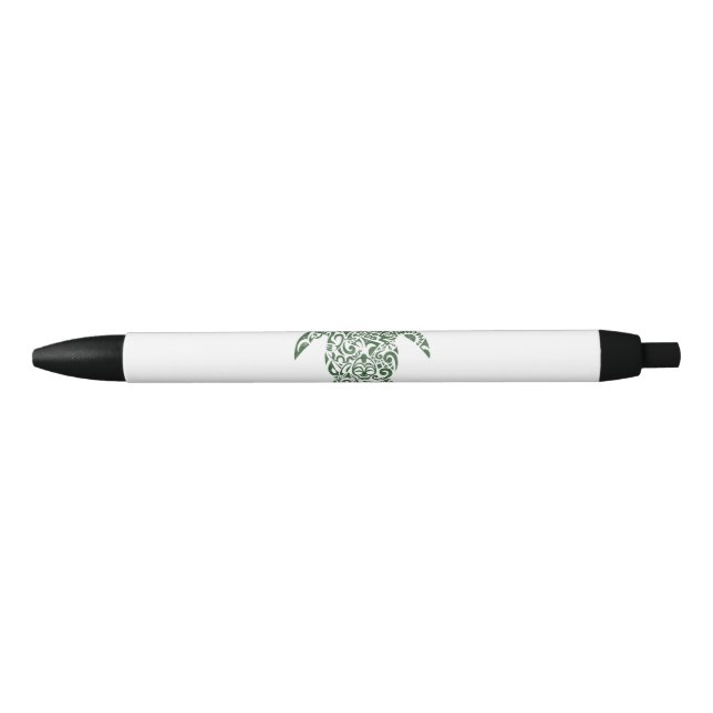 Letterpress Tribal Style Turtle Pen (Front)