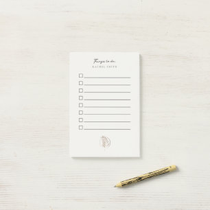 Letterpress twig to do list post-it notes