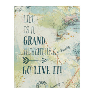 Letterpress USA Map Acrylic Print