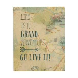 Letterpress USA Map Wood Wall Art